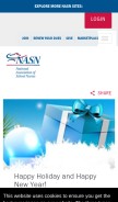 How nasn.org looks like on a mobile device such as an iPhone.