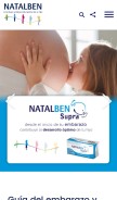 How natalben.com looks like on a mobile device such as an iPhone.