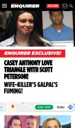 How nationalenquirer.com looks like on a mobile device such as an iPhone.