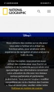 How nationalgeographic.fr looks like on a mobile device such as an iPhone.