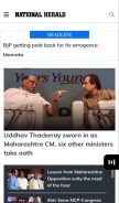 How nationalheraldindia.com looks like on a mobile device such as an iPhone.