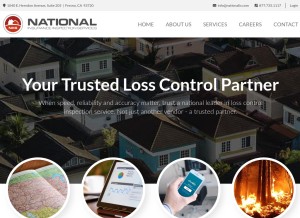 How nationalis.com looks like on a tablet such as an iPad.