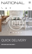 How nationalofficefurniture.com looks like on a mobile device such as an iPhone.