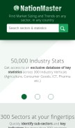 How nationmaster.com looks like on a mobile device such as an iPhone.