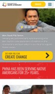How nativepartnership.org looks like on a mobile device such as an iPhone.