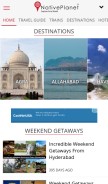How nativeplanet.com looks like on a mobile device such as an iPhone.