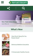 How naturesbounty.com looks like on a mobile device such as an iPhone.