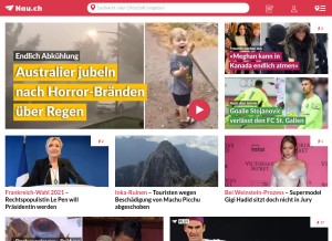 How nau.ch looks like on a tablet such as an iPad.