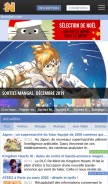 How nautiljon.com looks like on a mobile device such as an iPhone.