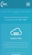 How nav.ro looks like on a mobile device such as an iPhone.