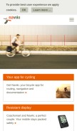 How naviki.org looks like on a mobile device such as an iPhone.