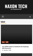 How naxontech.com looks like on a mobile device such as an iPhone.