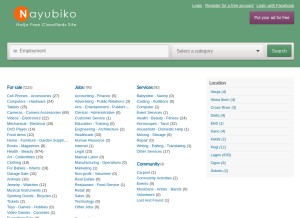 How nayubiko.com looks like on a tablet such as an iPad.