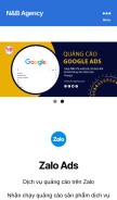 How nb-agency.com looks like on a mobile device such as an iPhone.