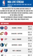 How nba-stream.com looks like on a mobile device such as an iPhone.