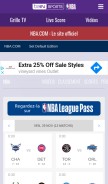 How nba.com looks like on a mobile device such as an iPhone.