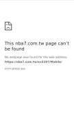 How nba7.com.tw looks like on a mobile device such as an iPhone.