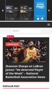How nbanewsnow.com looks like on a mobile device such as an iPhone.
