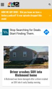 How nbc12.com looks like on a mobile device such as an iPhone.