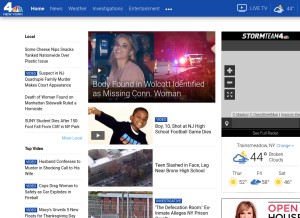 How nbcnewyork.com looks like on a tablet such as an iPad.