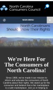 How ncconsumer.org looks like on a mobile device such as an iPhone.