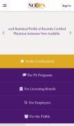 How nccpa.net looks like on a mobile device such as an iPhone.