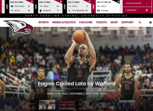 How nccueaglepride.com looks like on a tablet such as an iPad.