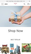 How nchicshop.com looks like on a mobile device such as an iPhone.