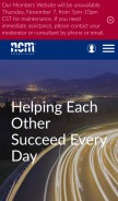 How ncmassociates.com looks like on a mobile device such as an iPhone.