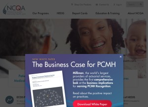 How ncqa.org looks like on a tablet such as an iPad.