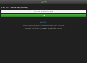 How ncrpay.com looks like on a tablet such as an iPad.
