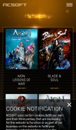 How ncsoft.com looks like on a mobile device such as an iPhone.