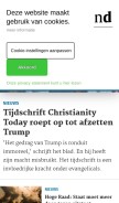 How nd.nl looks like on a mobile device such as an iPhone.