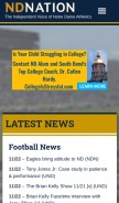 How ndnation.com looks like on a mobile device such as an iPhone.