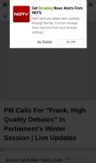 How ndtv.com looks like on a mobile device such as an iPhone.