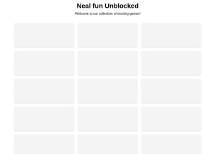 How nealfun-unblocked.pages.dev looks like on a tablet such as an iPad.