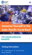 How neaq.org looks like on a mobile device such as an iPhone.