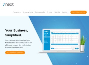 How neat.com looks like on a tablet such as an iPad.