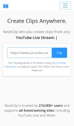 How neatclip.com looks like on a mobile device such as an iPhone.
