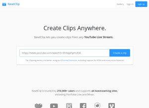 How neatclip.com looks like on a tablet such as an iPad.