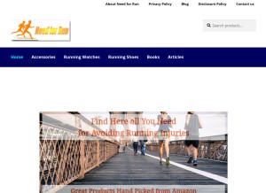 How needforrun.com looks like on a tablet such as an iPad.