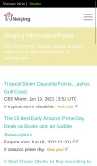 How neiging.com looks like on a mobile device such as an iPhone.