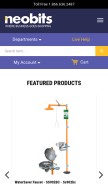 How neobits.com looks like on a mobile device such as an iPhone.