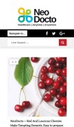 How neodoctoarticles.com looks like on a mobile device such as an iPhone.