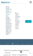 How neogov.com looks like on a mobile device such as an iPhone.