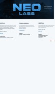How neolabs.kz looks like on a mobile device such as an iPhone.