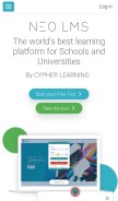 How neolms.com looks like on a mobile device such as an iPhone.