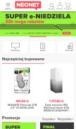 How neonet.pl looks like on a mobile device such as an iPhone.