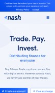 How neonexchange.org looks like on a mobile device such as an iPhone.