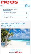 How neosair.it looks like on a mobile device such as an iPhone.